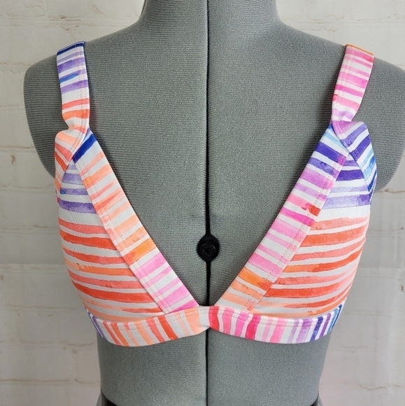 ONEONE Kameron Top & Jesse Extra Cheeky Coverage Bottom Stripe Bikini Set Medium - Picture 5 of 16